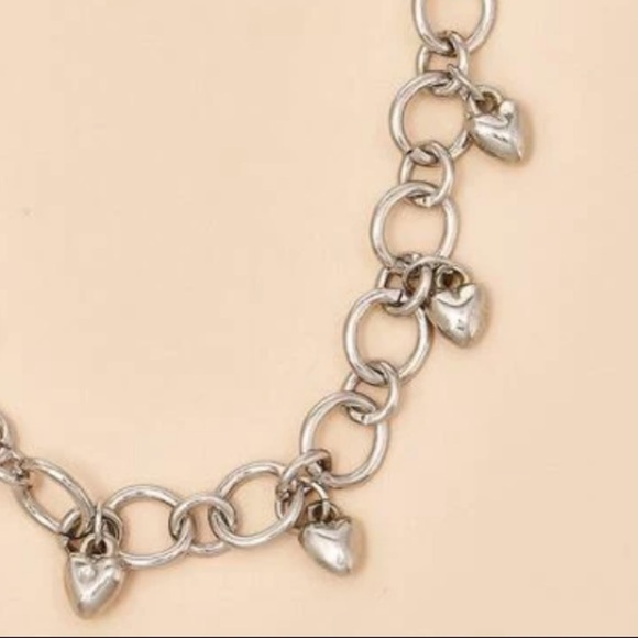 Silver Heart Chain Waist Body Jewelry Accessory - Picture 3 of 4